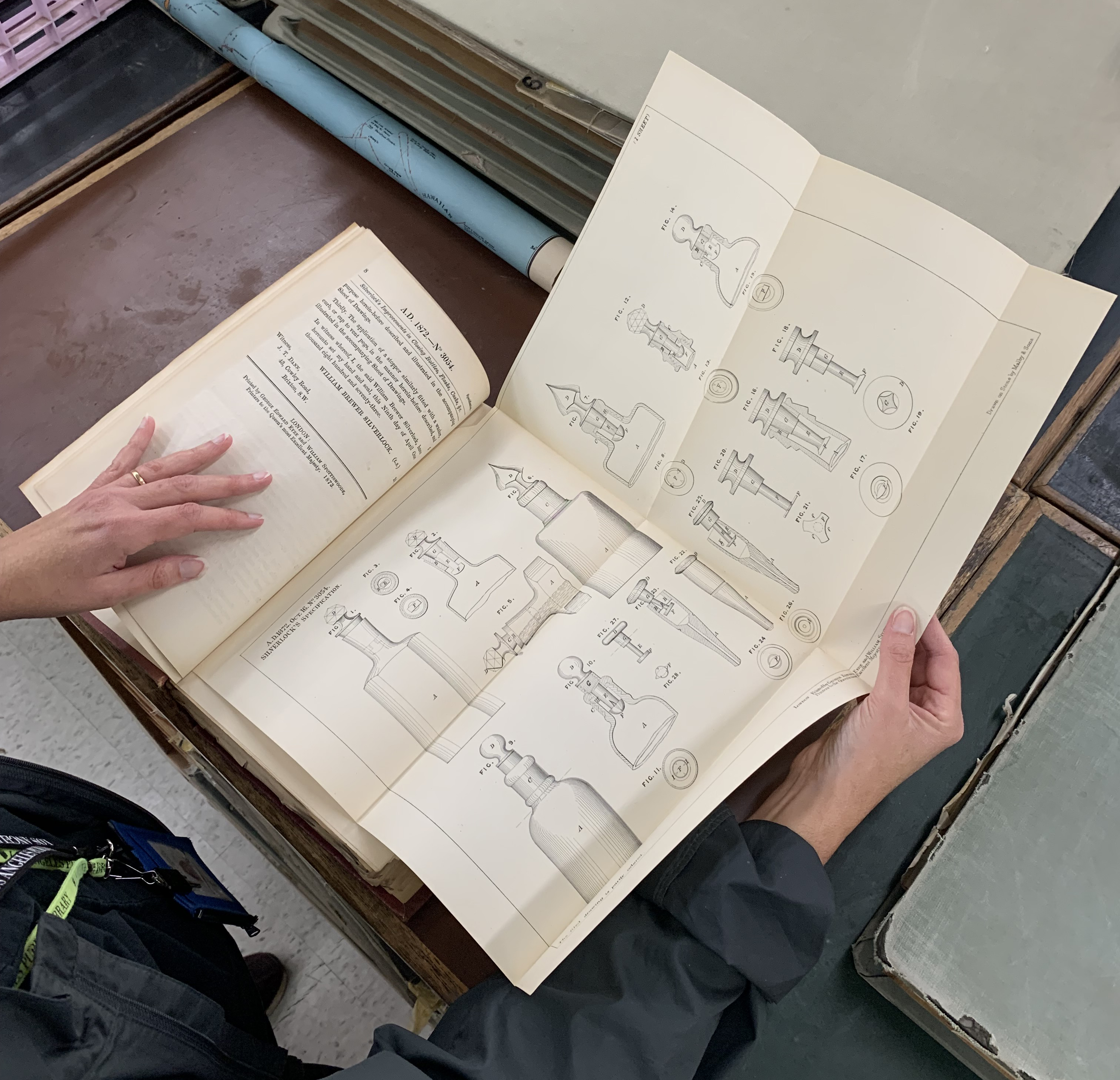 A look inside a British patents folio