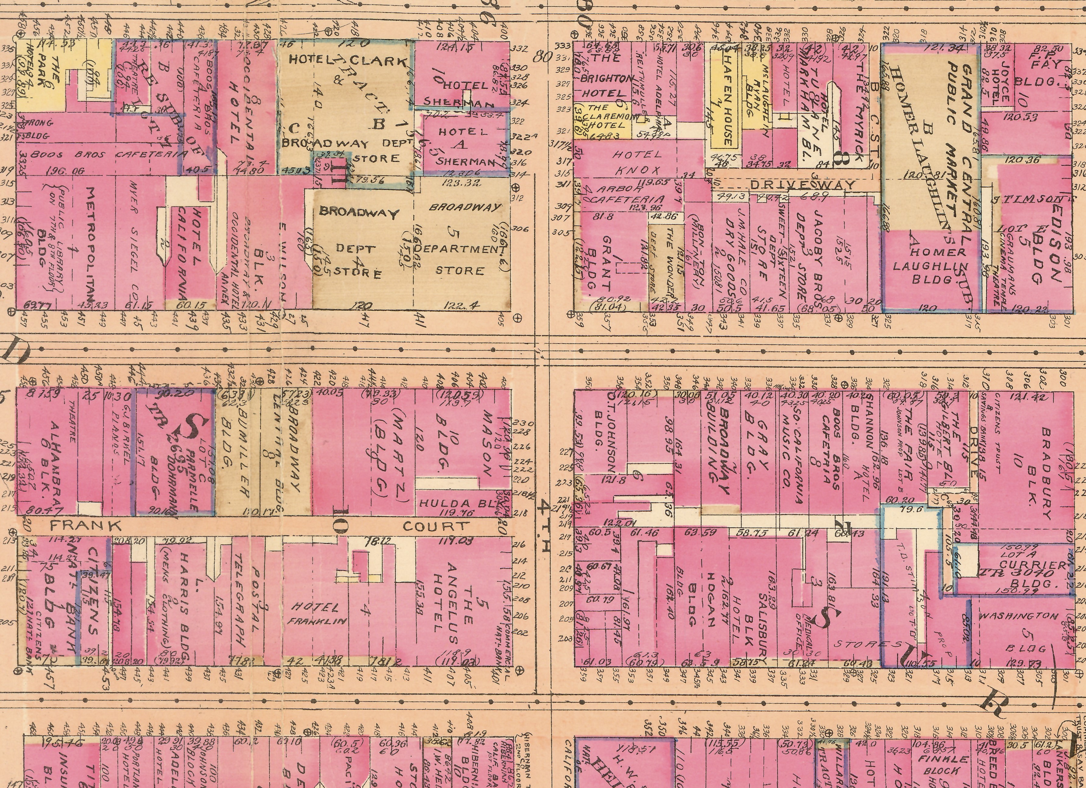 Baist's real estate atlas of surveys of Los Angeles, California, 1921