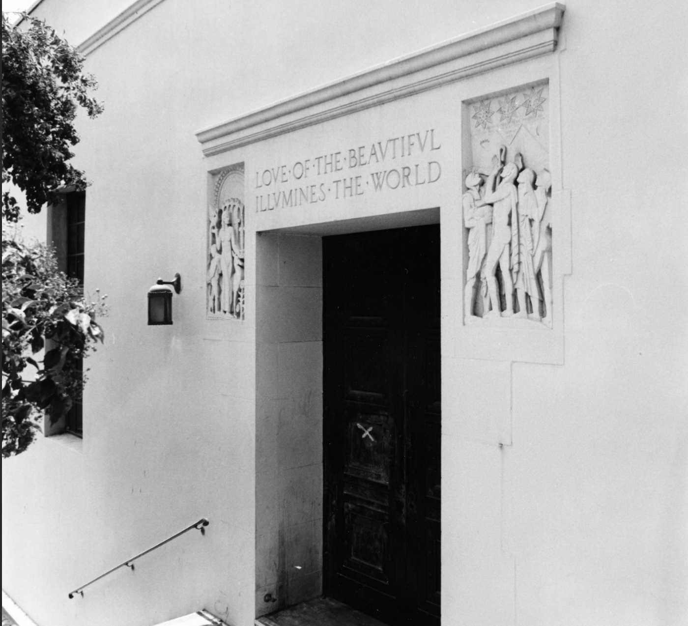 This library entrance off the Grand Terrace 1978