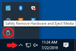 safely remove floppy disk drive